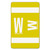 AlphaZ Color-Coded Second Letter Alphabetical Labels, W, 1 x 1.63, Yellow, 10/Sheet, 10 Sheets/Pack [SKU: SMD67193]