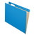 Colored Hanging Folders, Letter Size, 1/5-Cut Tabs, Blue, 25/Box [SKU: PFX81603]
