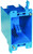 Carlon B120R Outlet Box, 1 -Gang, PVC, Blue, Clamp Mounting [SKU: ORG6813307]