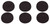 ProSource FE-50712-PS Furniture Gripper Pad, SBR, Black, 1 in Dia, 7/64 in Thick, Round [SKU: ORG3835253]