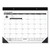 Monthly Refillable Desk Pad, 22 x 17, White Sheets, Black Binding, Black Corners, 12-Month (Jan to Dec): 2024 [SKU: AAGSK2200]