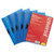 Clip-Style Report Cover, Clip Fastener, 8.5 x 11, Clear/Blue, 5/Pack [SKU: UNV20525]