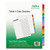 Table 'n Tabs Dividers, 26-Tab, A to Z, 11 x 8.5, White, Assorted Tabs, 1 Set [SKU: AVE11677]
