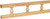 Waddell 5506 OAK Galley Rail, 6 ft L, 2-1/2 in W, Natural [SKU: ORG6189278]