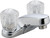 DELTA Classic 2502LF Bathroom Faucet, 1.2 gpm, 2-Faucet Handle, Brass, Chrome Plated, Knob Handle, Rigid Spout [SKU: ORG6842702]