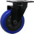 Shepherd Hardware 3663 Swivel Caster, 4 in Dia Wheel, TPU Wheel, Black/Blue, 300 lb, Polypropylene Housing Material [SKU: ORG4752788]