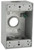 HUBBELL 5324-5 Weatherproof Box, 3 -Outlet, 1 -Gang, Aluminum, Gray, Powder-Coated [SKU: ORG1896281]