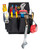 CLC Tool Works Series 1505 Tool Pouch, 10-Pocket, Polyester, Black/Tan, 7-1/2 in W, 11 in H, 6-1/4 in D [SKU: ORG1918325]
