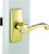 Wright Products VGL025-555 Lever Latch Set, Brass, 3/4 to 2 in Thick Door [SKU: ORG8979031]