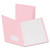 Twin-Pocket Folders with 3 Fasteners, 0.5" Capacity, 11 x 8.5, Pink,25/Box [SKU: OXF57768]