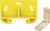 Prime-Line R 7154 Drawer Track Guide Kit, Plastic, Yellow [SKU: ORG2526242]