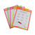 Reusable Dry Erase Pockets, 9 x 12, Assorted Neon Colors, 10/Pack [SKU: CLI40810]
