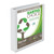 Earth's Choice Biobased Round Ring View Binder, 3 Rings, 1.5" Capacity, 11 x 8.5, White [SKU: SAM18957]