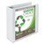 Earth's Choice Biobased Round Ring View Binder, 3 Rings, 4" Capacity, 11 x 8.5, White [SKU: SAM18997]