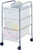 Simple Spaces G003-CH Storage Cart, 15-3/8 in OAW, 25-5/8 in OAH, 13 in OAL, 3-Shelf, White Shelf [SKU: ORG2608909]