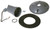 HUBBELL 5624-0 Cover, 3-21/64 in L, 4-1/8 in W, Round, Metal, Gray, Powder-Coated [SKU: ORG1330398]