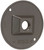 HUBBELL 5193-7 Cluster Cover, 4-1/8 in Dia, 4-1/8 in W, Round, Metal, Bronze, Powder-Coated [SKU: ORG5299144]