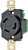 Eaton Wiring Devices L530R Single Receptacle, 2 -Pole, 125 V, 30 A, Back and Side Wiring, NEMA: NEMA L5-30, Black [SKU: ORG6905186]