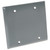 HUBBELL 5175-5 Cover, 4-1/2 in L, 4-1/2 in W, Metal, Gray, Powder-Coated [SKU: ORG1896406]