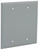 HUBBELL 5175-0 Cover, 4-1/2 in L, 4-1/2 in W, Aluminum, Gray, Powder-Coated [SKU: ORG3213436]