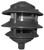 TEDDICO/BWF P-3B Louver Light, 110/120 V, Incandescent Lamp, Metal Fixture, Black [SKU: ORG1719400]