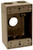 TEDDICO/BWF 1504AB-1 Outlet Box, 1 -Gang, 4 -Knockout, 4-1/2 in Knockout, Metal, Bronze, Powder-Coated [SKU: ORG1717941]