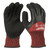 Milwaukee 48-22-8923 Winter Dipped Gloves, Men's, XL, 7.77 to 7.97 in L, Elastic Knit Cuff, Latex Palm, Black/Red [SKU: ORG1388867]
