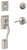 Schlage F Series F60VADDXACC619 Handleset, 1 Grade, Keyed Key, Satin Nickel, 2-3/8 x 2-3/4 in Backset, C Keyway [SKU: ORG3042496]