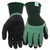 Scotts SC30602/L Dipped Gloves, Men's, L, Elastic Knit Wrist Cuff, Rubber Latex Coating, Black/Green [SKU: ORG5916341]