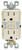 Leviton R96-GFNL1-00T GFCI Duplex Receptacle with Guide Light, 2 -Pole, 15 A, 125 V, Back, Side Wiring, NEMA: 5-15R [SKU: ORG8062465]