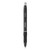 S-Gel High-Performance Gel Pen, Retractable, Medium 0.7 mm, Black Ink, Black Barrel, Dozen [SKU: SAN2096159]