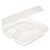 ClearView SmartLock Hinged Lid Container, 3-Compartment, 5 oz/14 oz, 8.2 x 8.34 x 2,91, Clear, Plastic, 200/Carton [SKU: PCTYCI81123]