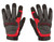 Milwaukee 48-22-8732 Multi-Purpose Work Gloves, Unisex, L, 7.53 to 7.73 in L, Hook-and-Loop Cuff, Leather, Black/Red [SKU: ORG1385558]