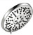 Peerless 76367C Shower Head, Round, 1.75 gpm, 1/2 in Connection, IPS, 3-Spray Function, ABS, Chrome, 7-1/2 in W [SKU: ORG4700191]