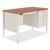 Single Pedestal Steel Desk, 45.25" x 24" x 29.5", Cherry/Putty [SKU: ALESD4524PC]