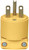 Eaton Wiring Devices 4866-BOX Electrical Plug, 2 -Pole, 15 A, 250 V, NEMA: NEMA 6-15, Yellow [SKU: ORG5680186]