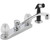 DELTA P225LF Kitchen Faucet with Side Sprayer, 1.8 gpm, 2-Faucet Handle, Chrome Plated, Deck Mounting, Knob Handle [SKU: ORG3025855]