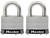 Master Lock 5SSTHC Keyed Padlock Set, Keyed Alike Key, 3/8 in Dia Shackle, 1 in H Shackle, Stainless Steel Shackle [SKU: ORG7133549]