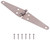 ProSource HSH-S04-C1PS Strap Hinge, 2 mm Thick Leaf, Brushed Stainless Steel, 180 Range of Motion [SKU: ORG0574046]