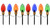 Hometown Holidays 92601 Light Stake Yard, 18 in L, Yard Decor, PVC, Blue/Gold/Green/Red, Shiny [SKU: ORG5907860]