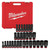 Milwaukee SHOCKWAVE Impact Duty 49-66-7016 Socket Set, Chrome Molybdenum Steel [SKU: ORG7450844]