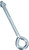 National Hardware N347-682 Eye Bolt, 5/8 in Thread, 3-3/4 in L Thread, 1-1/4 in ID Dia Eye, 560 lb Working Load, Steel [SKU: ORG6844237]