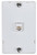 Zenith TW1001WPW Wall Phone Jack, White [SKU: ORG6316830]