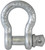 Fehr 3/8 Anchor Shackle, 3/8 in Trade, 0.75 ton Working Load, Commercial Grade, Steel, Galvanized [SKU: ORG6499578]