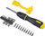 STANLEY 62-574 Ratcheting Screwdriver Set, Multi-Bit Drive, 10-1/2 in OAL, Ergonomic Handle [SKU: ORG8119125]