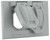 HUBBELL 5180-5 Cover, 2-13/16 in L, 4-9/16 in W, Metal, Gray, Powder-Coated [SKU: ORG1305770]