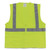 ANSI Class 2 Two-Pocket Zipper Mesh Safety Vest, Large, Hi-Viz Lime Yellow [SKU: PID3020702ZLYL]