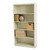 Metal Bookcase, Five-Shelf, 34.5w x 13.5d x 66h, Putty [SKU: TNNB66PY]