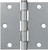 ProSource LR-045-PS Utility Hinge, Steel, Galvanized, Removable Pin, 180 deg Range of Motion, Full Mortise Mounting [SKU: ORG2912913]