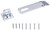 ProSource LR-126-BC3L-PS Safety Hasp, 4-1/2 in L, 4-1/2 in W, Steel, Zinc, 3/8 in Dia Shackle, Swivel Staple [SKU: ORG1415819]